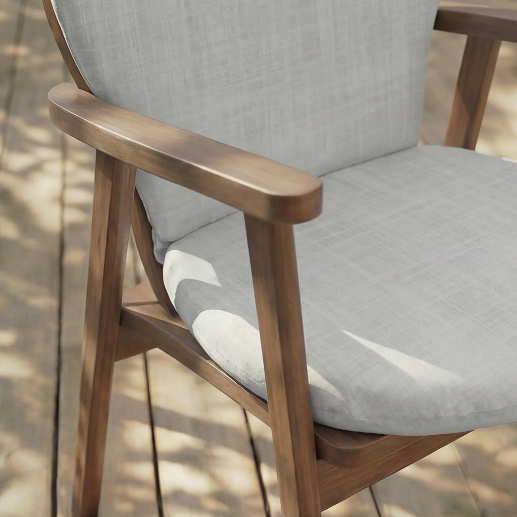 Cojín para silla de exterior Gris Medio