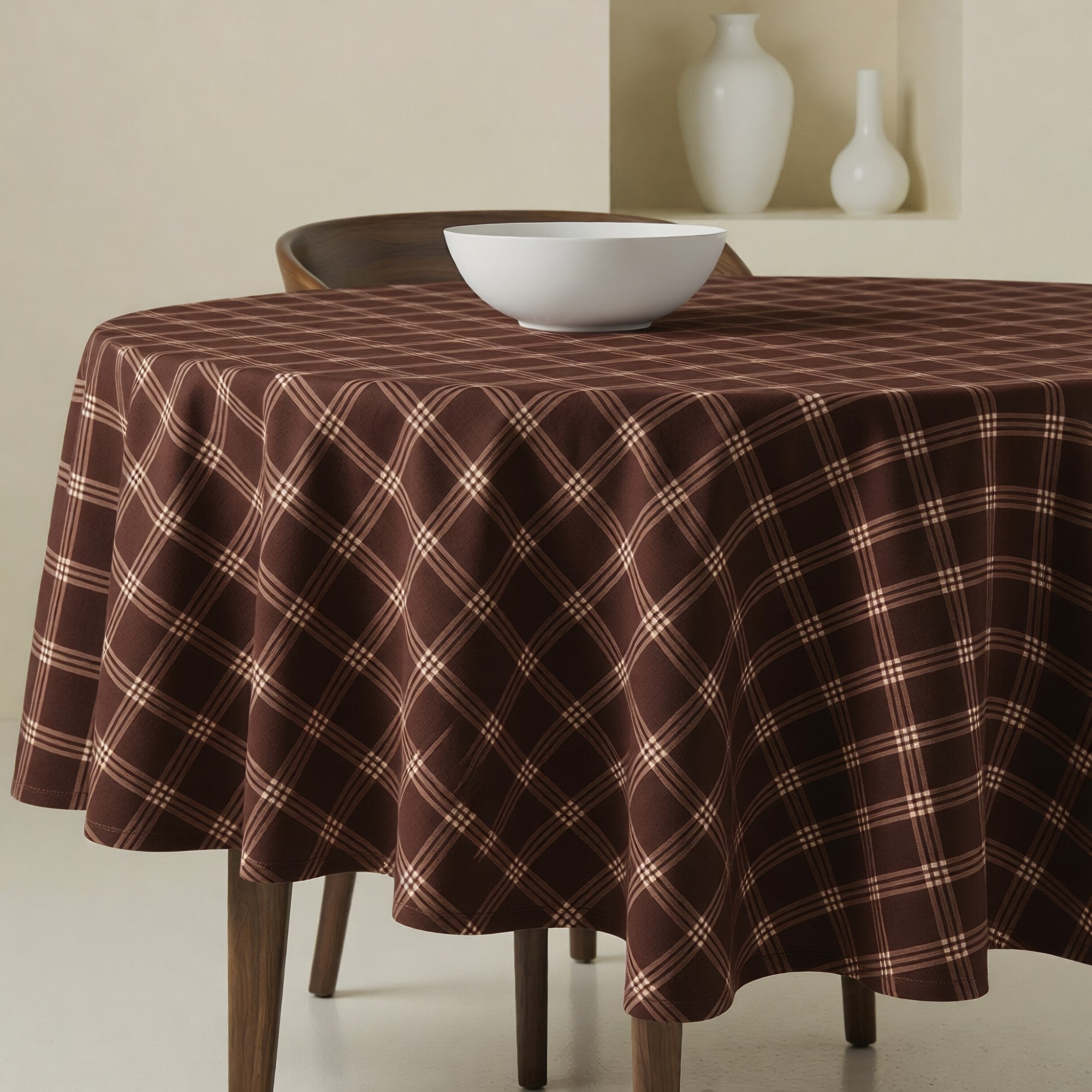 Mantel redondo antimanchas Gus