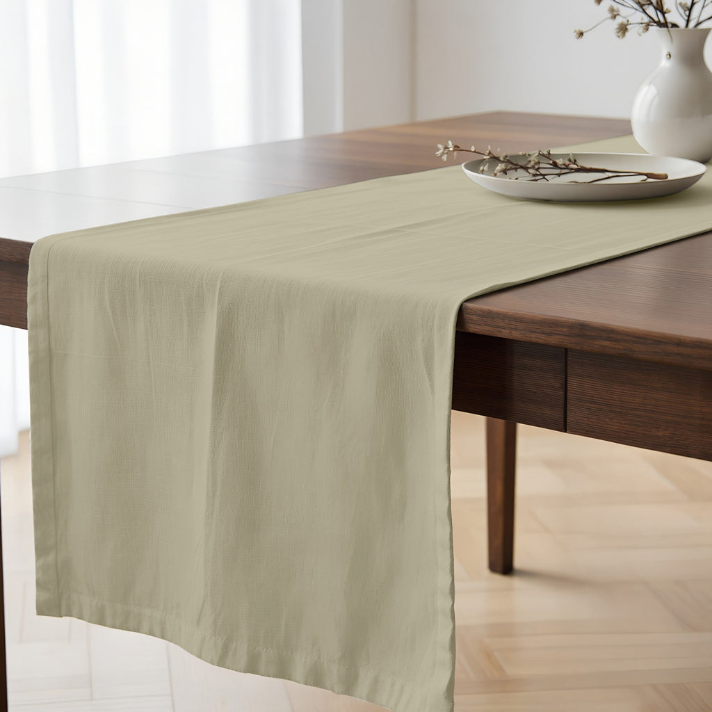 Camino de mesa 100% algodón Harvard Piedra 50x150 cm