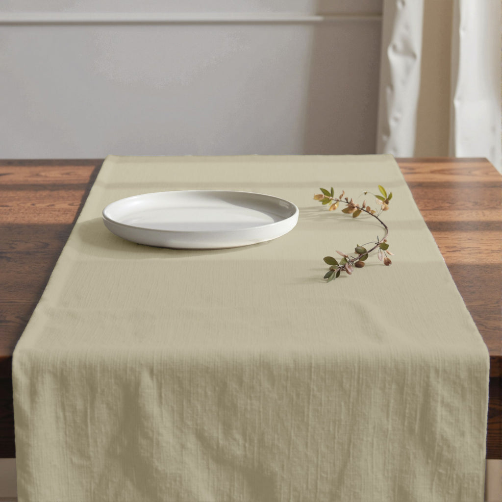 Camino de mesa 100% algodón Harvard Piedra 50x150 cm