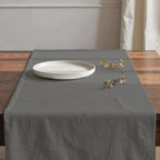 Camino de mesa 100% algodón Harvard Antracita 50x150 cm