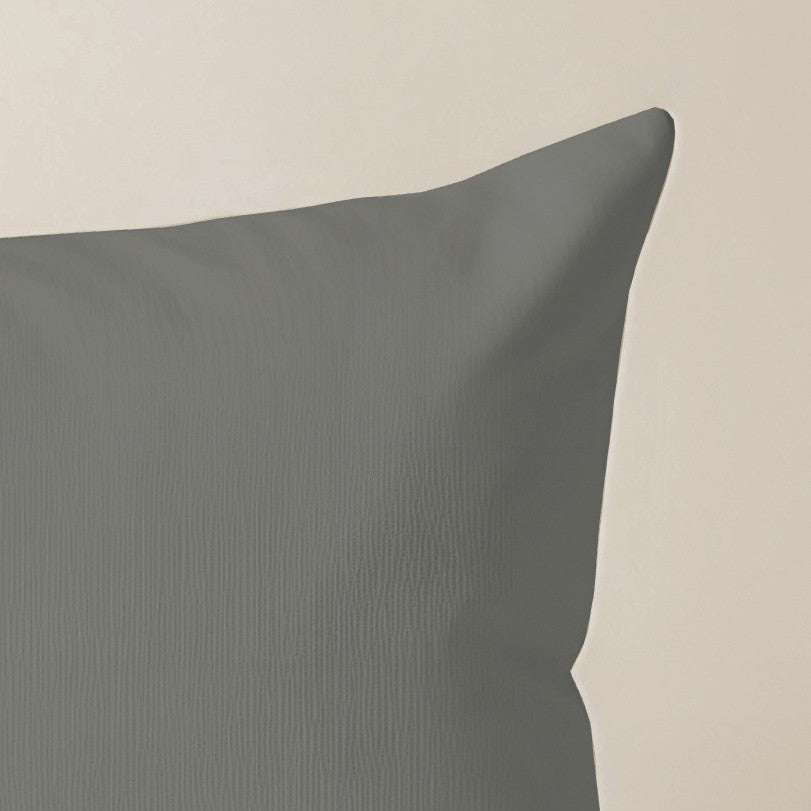 Funda de cojín Harvard Antracita 30x50 cm 100% algodón