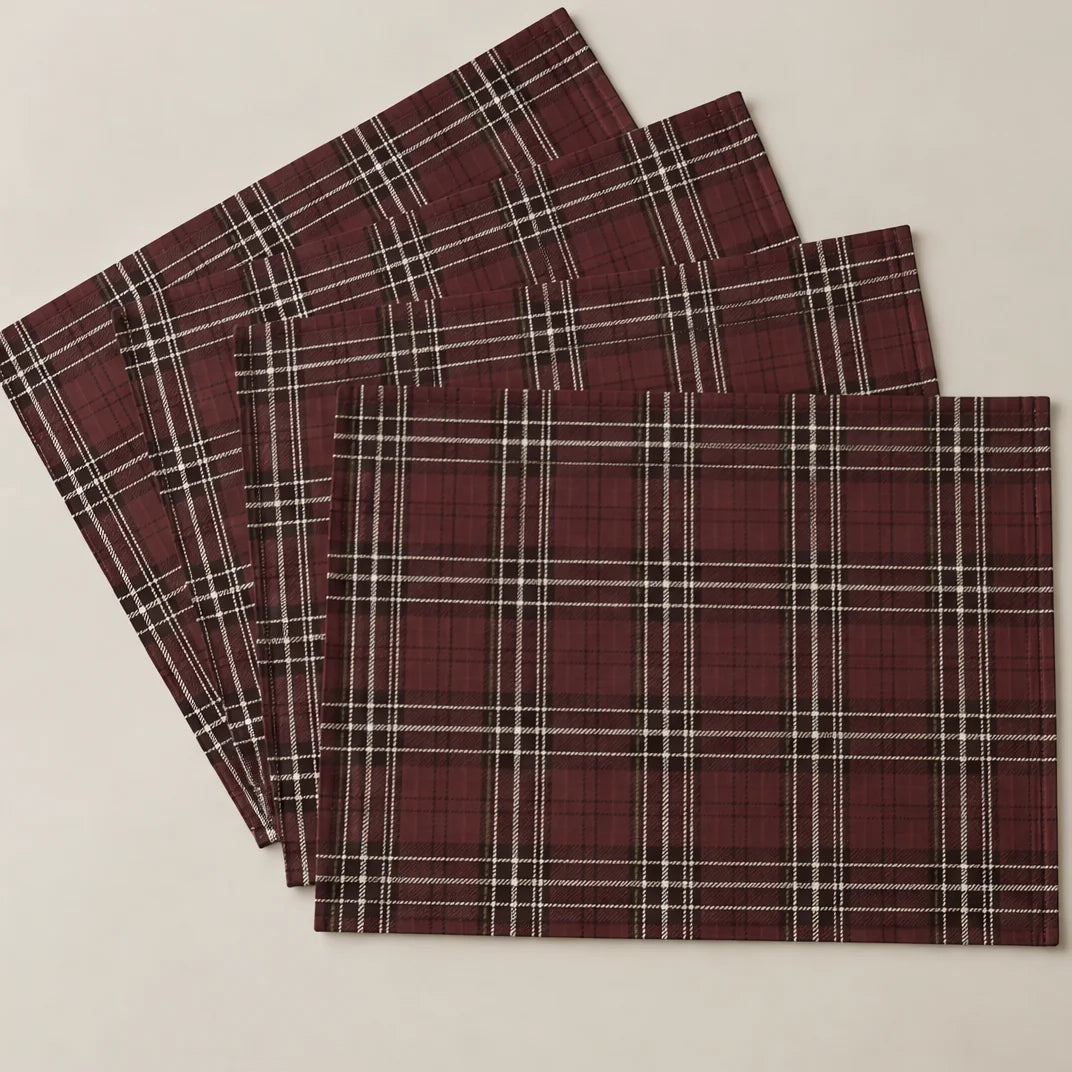 Mantel individual antimanchas pack 4 unidades Haya