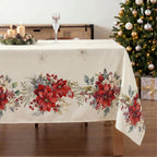 Mantel antimanchas Holiday ponsettia 1225