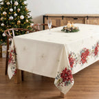 Mantel antimanchas Holiday ponsettia 1225
