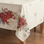Mantel antimanchas Holiday ponsettia 1225