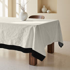 Mantel antimanchas 100% algodón Giada Negro