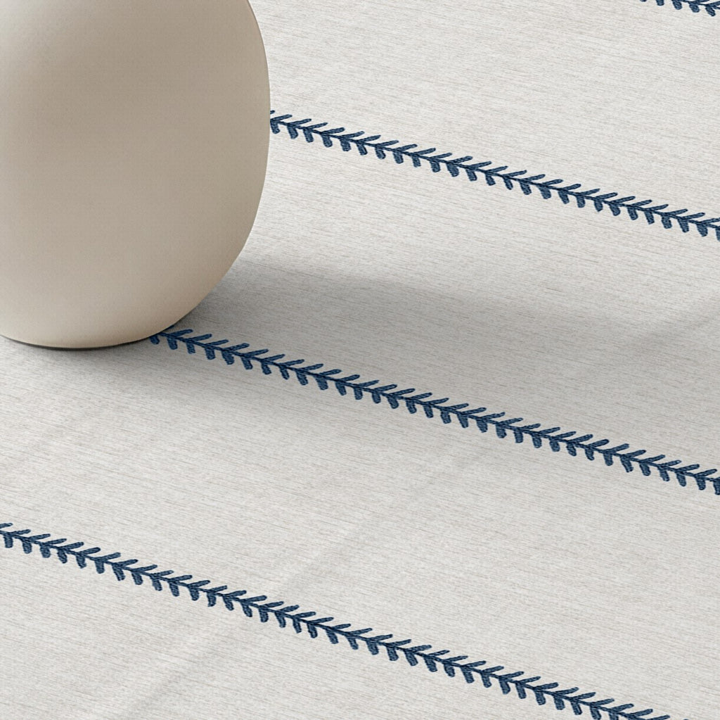 Mantel antimanchas 100% algodón Ian Blue