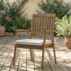 Cojín para asiento acolchado Ian Blue 40x40x5 cm