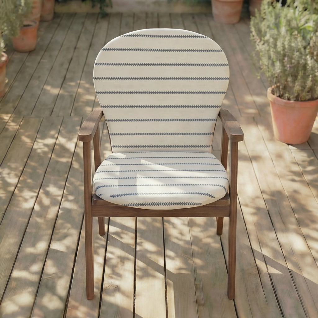 Cojín para silla de exterior Ian Blue