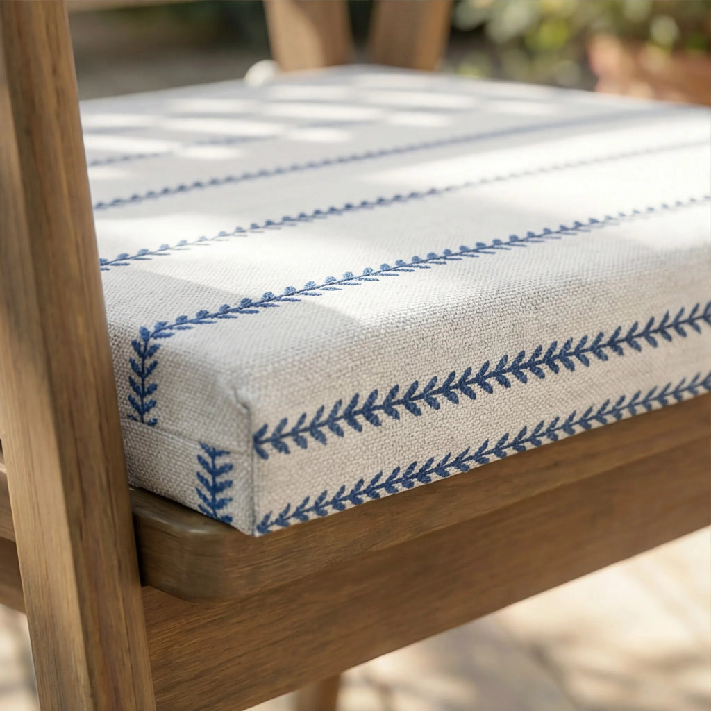 Cojín para asiento acolchado Ian Blue 40x40x5 cm