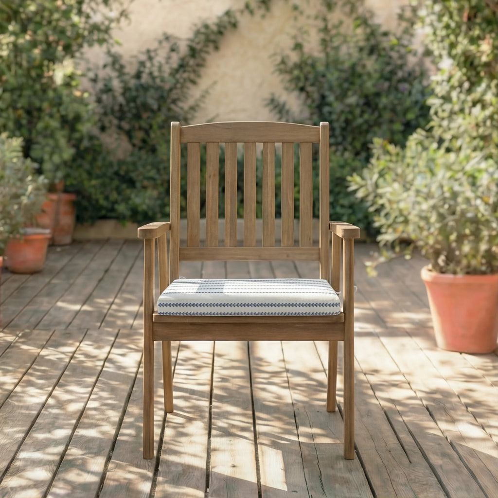 Cojín para asiento acolchado Ian Blue 40x40x5 cm