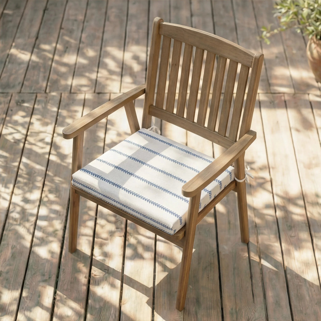 Cojín para asiento acolchado Ian Blue 40x40x5 cm