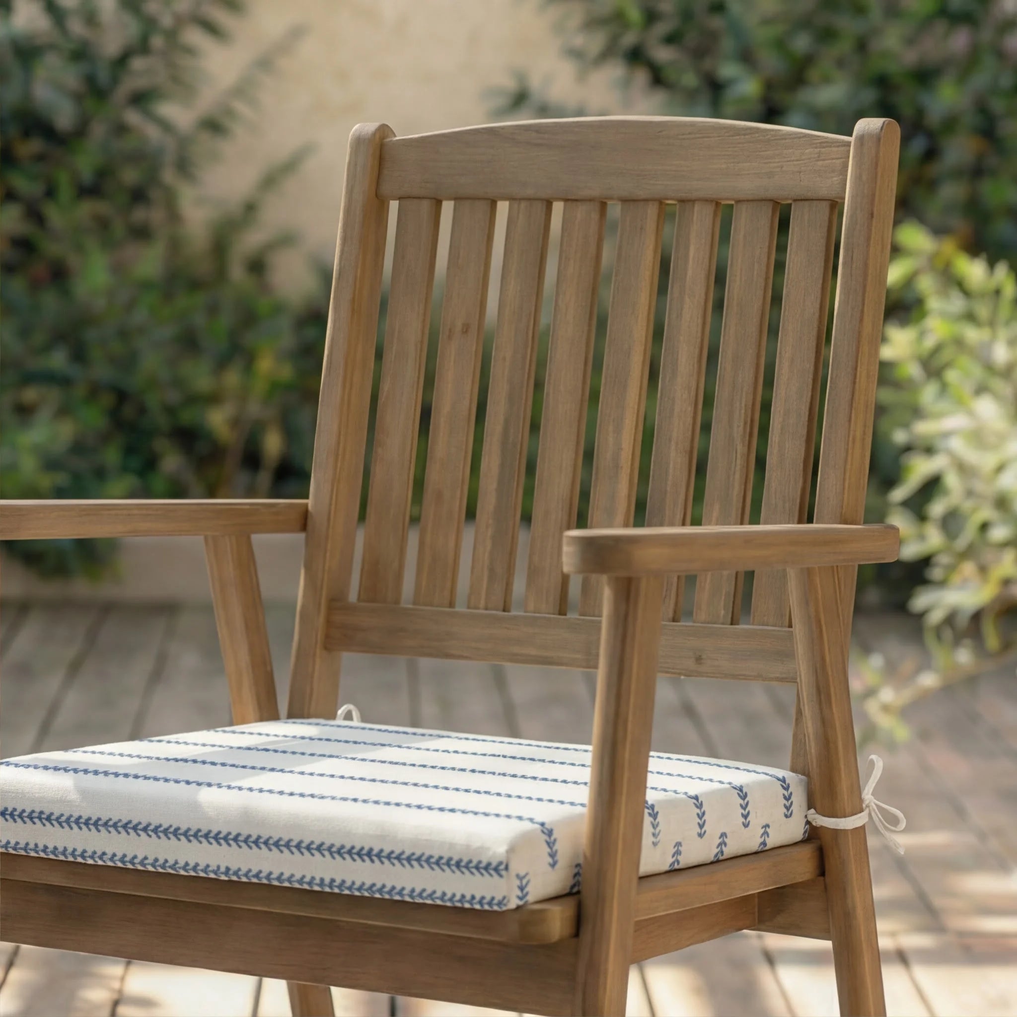 Cojín para asiento acolchado Ian Blue 40x40x5 cm