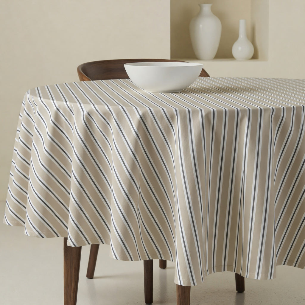 Mantel redondo antimanchas Joel