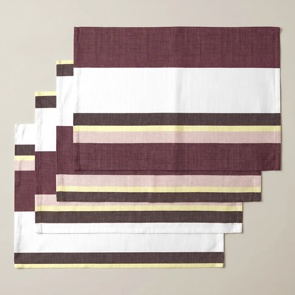 Mantel individual antimanchas pack 4 unidades Kai Granate