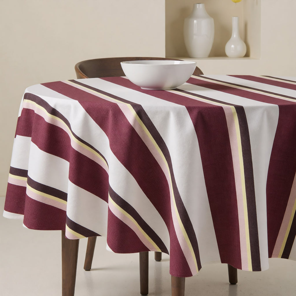 Mantel redondo antimanchas Kai Granate