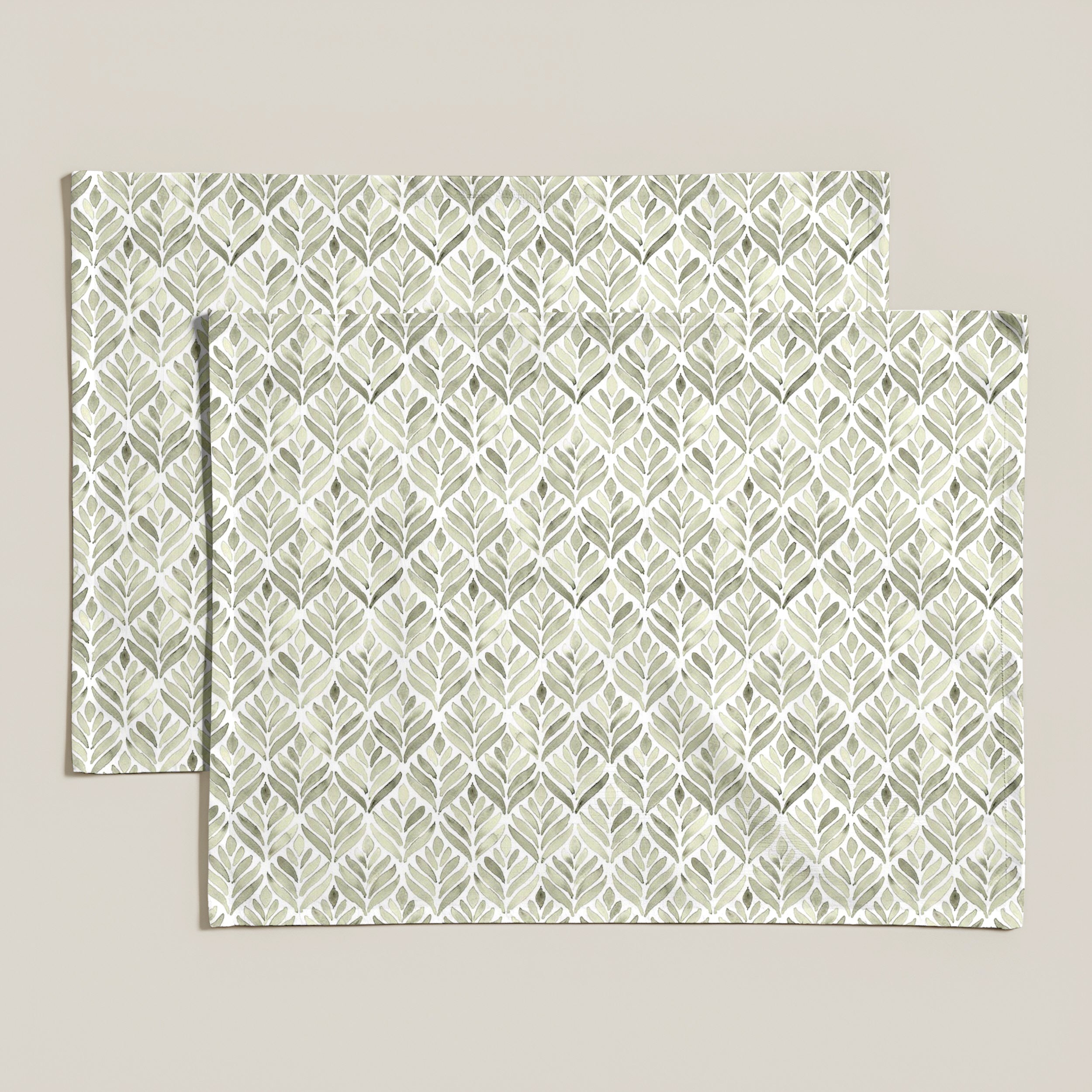 Pack 2 unidades mantel individual antimanchas Kan 125 Desert Sage 35x50 cm