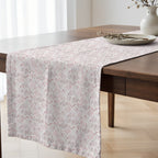 Camino de mesa 100% algodón Kan 125 Rosa Palo 50x150 cm