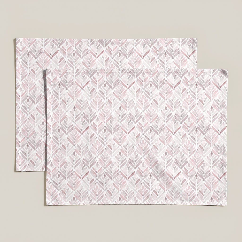 Pack 2 unidades mantel individual antimanchas Kan 125 Rosa Palo 35x50 cm