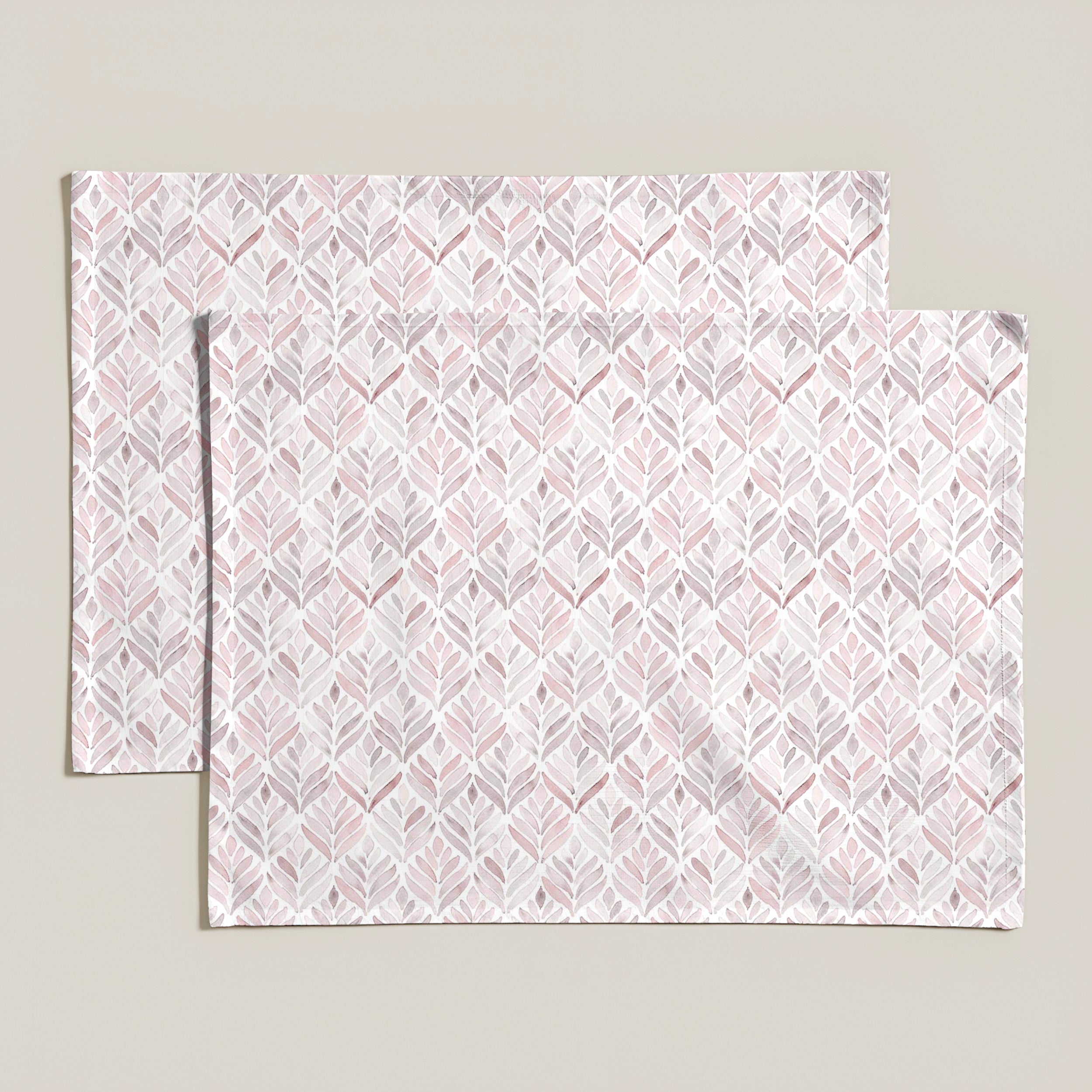Pack 2 unidades mantel individual antimanchas Kan 125 Rosa Palo 35x50 cm
