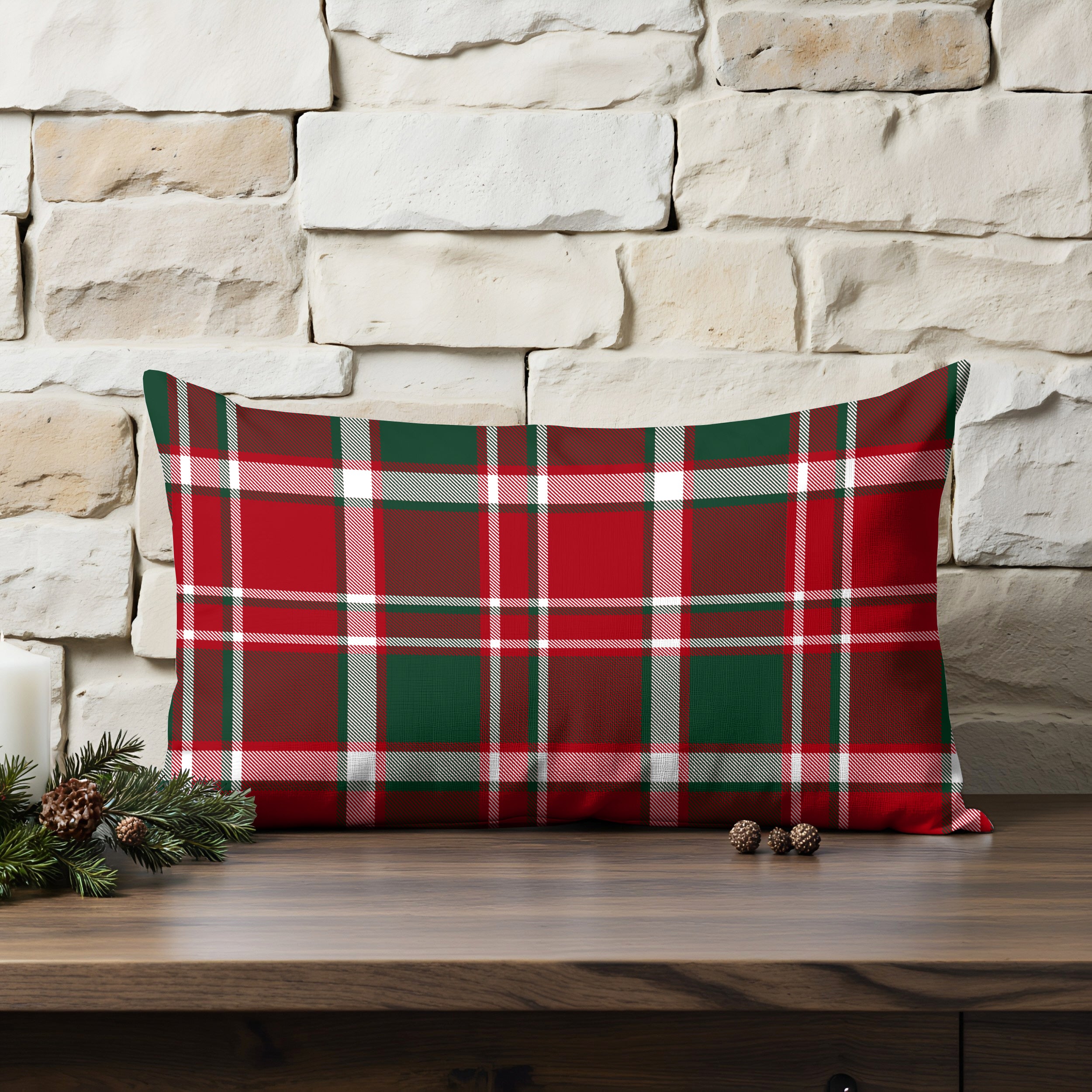 Funda de cojín 100% algodón Laponia 16 30x50 cm