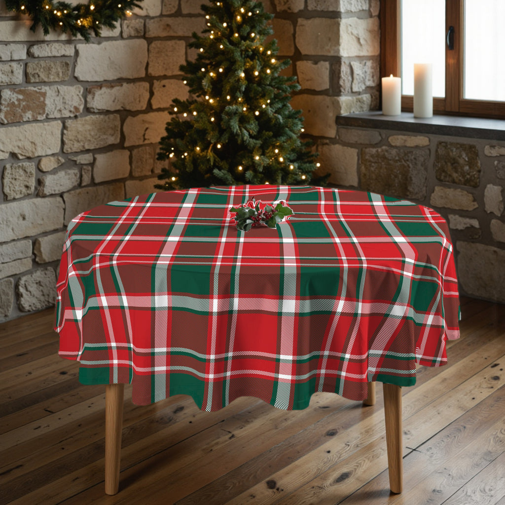 Mantel redondo antimanchas Laponia 16