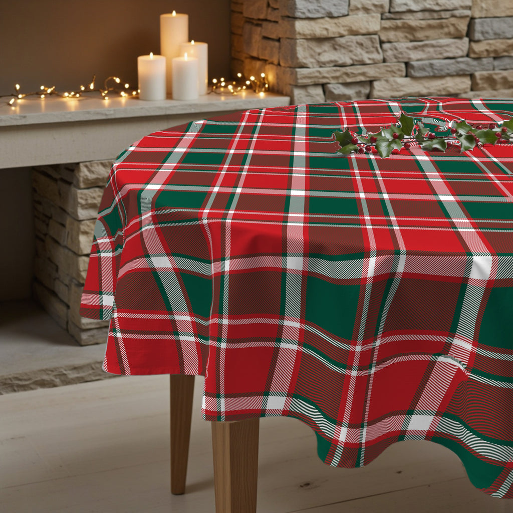 Mantel redondo antimanchas Laponia 16