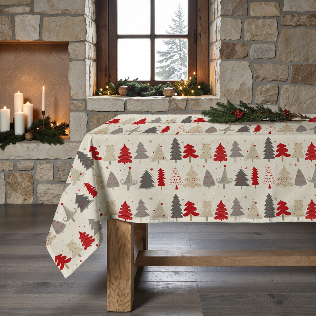 Mantel antimanchas Christmas Laponia 52-100