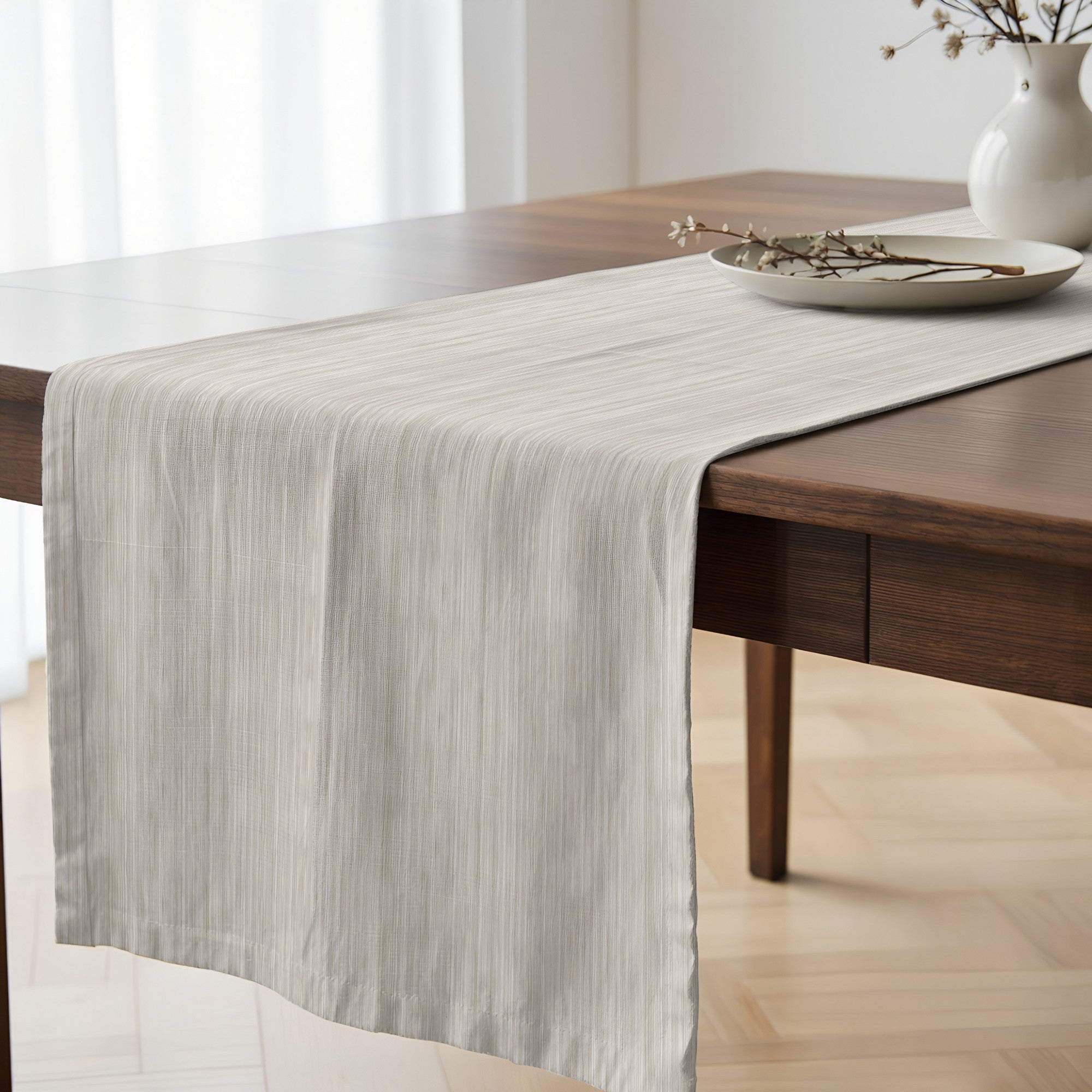 Camino de mesa 100% algodón Lesa 125 Beige 50x150 cm