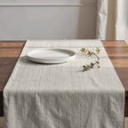 Camino de mesa 100% algodón Lesa 125 Beige 50x150 cm