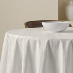 Mantel redondo resinado antimanchas Lesa 125 Beige