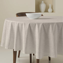 Mantel redondo antimanchas Liso Lino 101