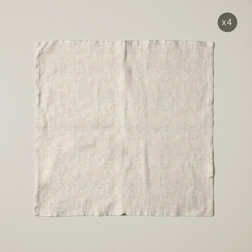 Pack de 4 unidades servilleta Liso Lino 101