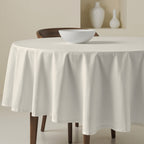 Mantel redondo antimanchas Liso Natural 102