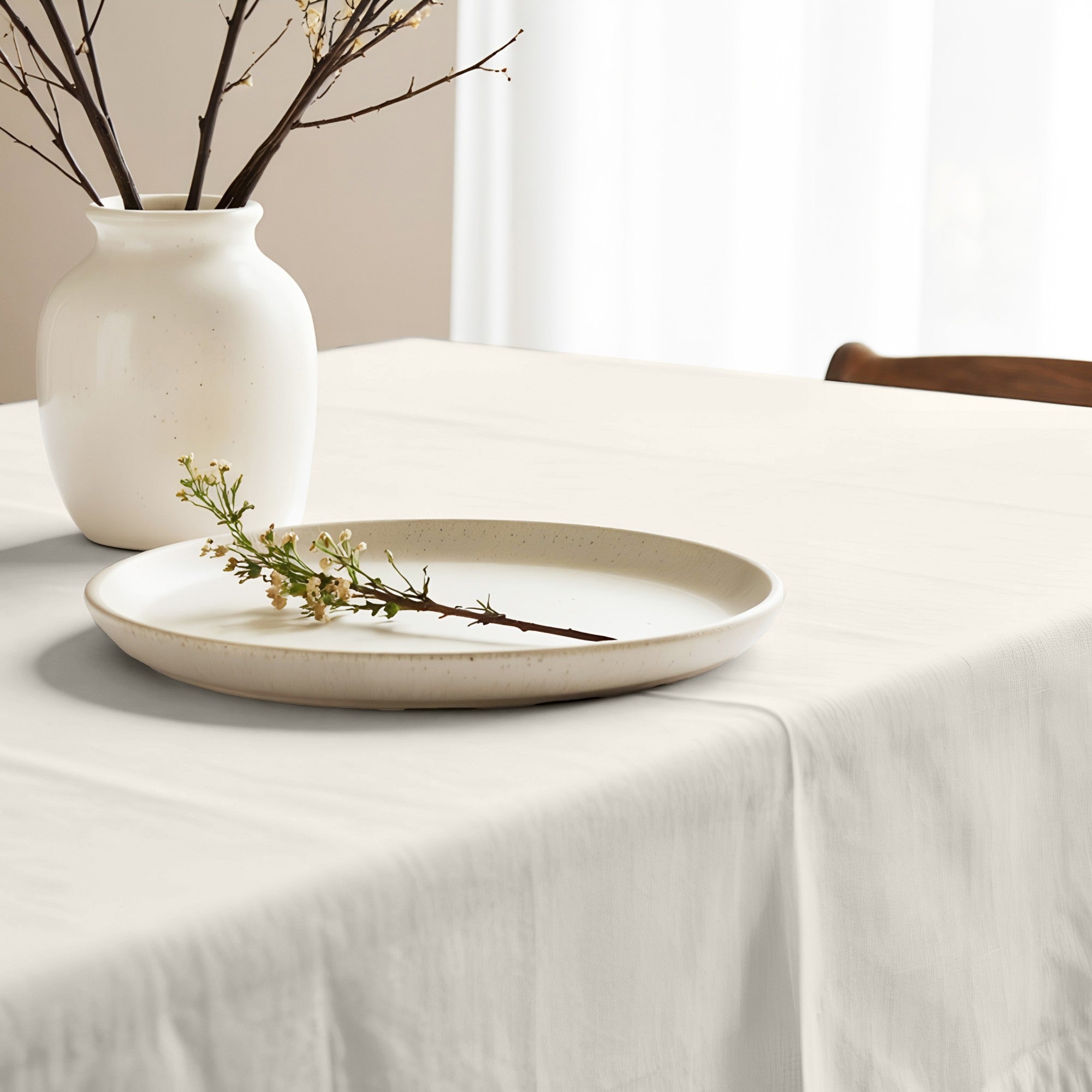 Mantel antimanchas Liso Crudo 102