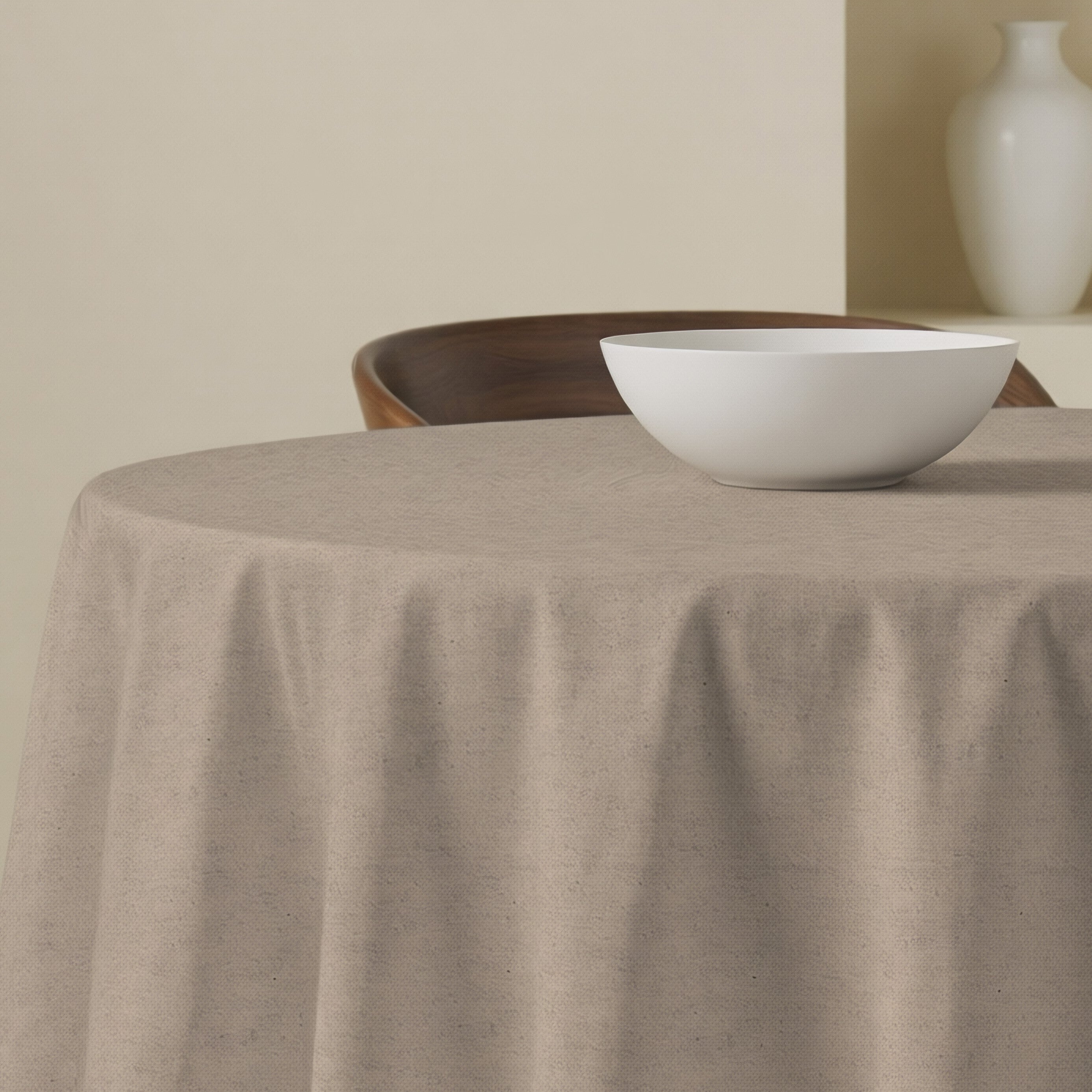 Mantel redondo antimanchas Liso 157