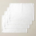 Mantel individual antimanchas pack 4 unidades Liso Blanco 103