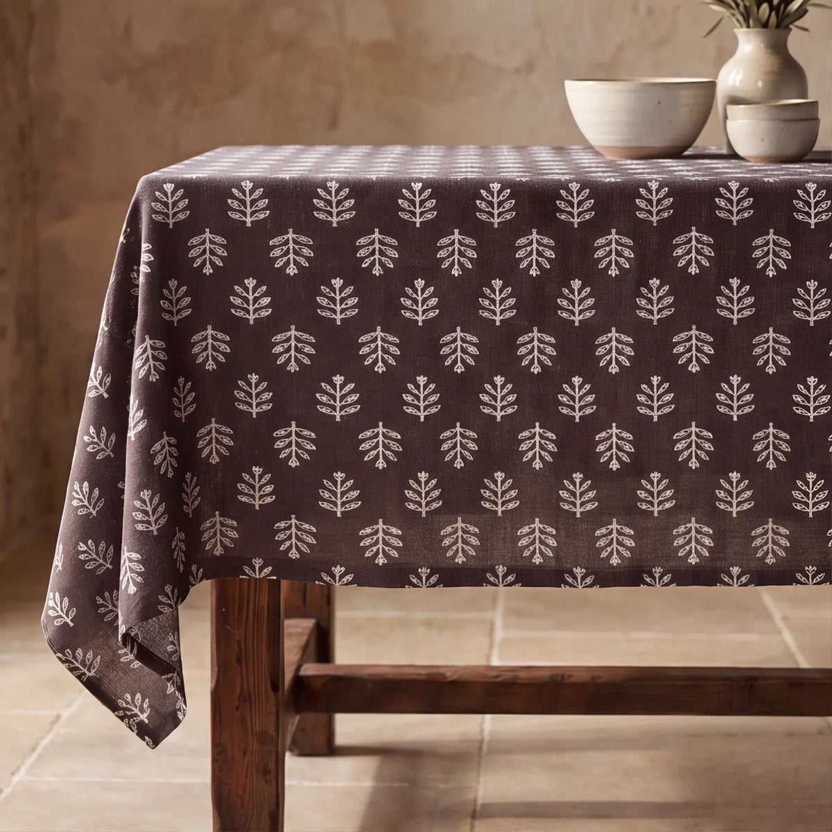 Mantel resinado antimanchas 100% algodón Lignea C