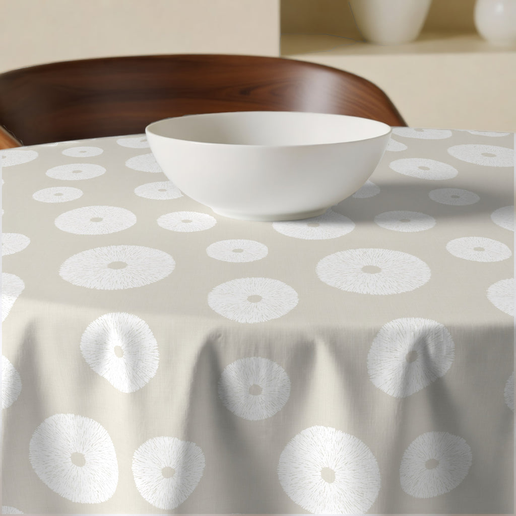 Mantel redondo antimanchas Lolani