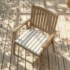 Cojín para asiento acolchado Maglia Marrón y blanco 40x40x5 cm
