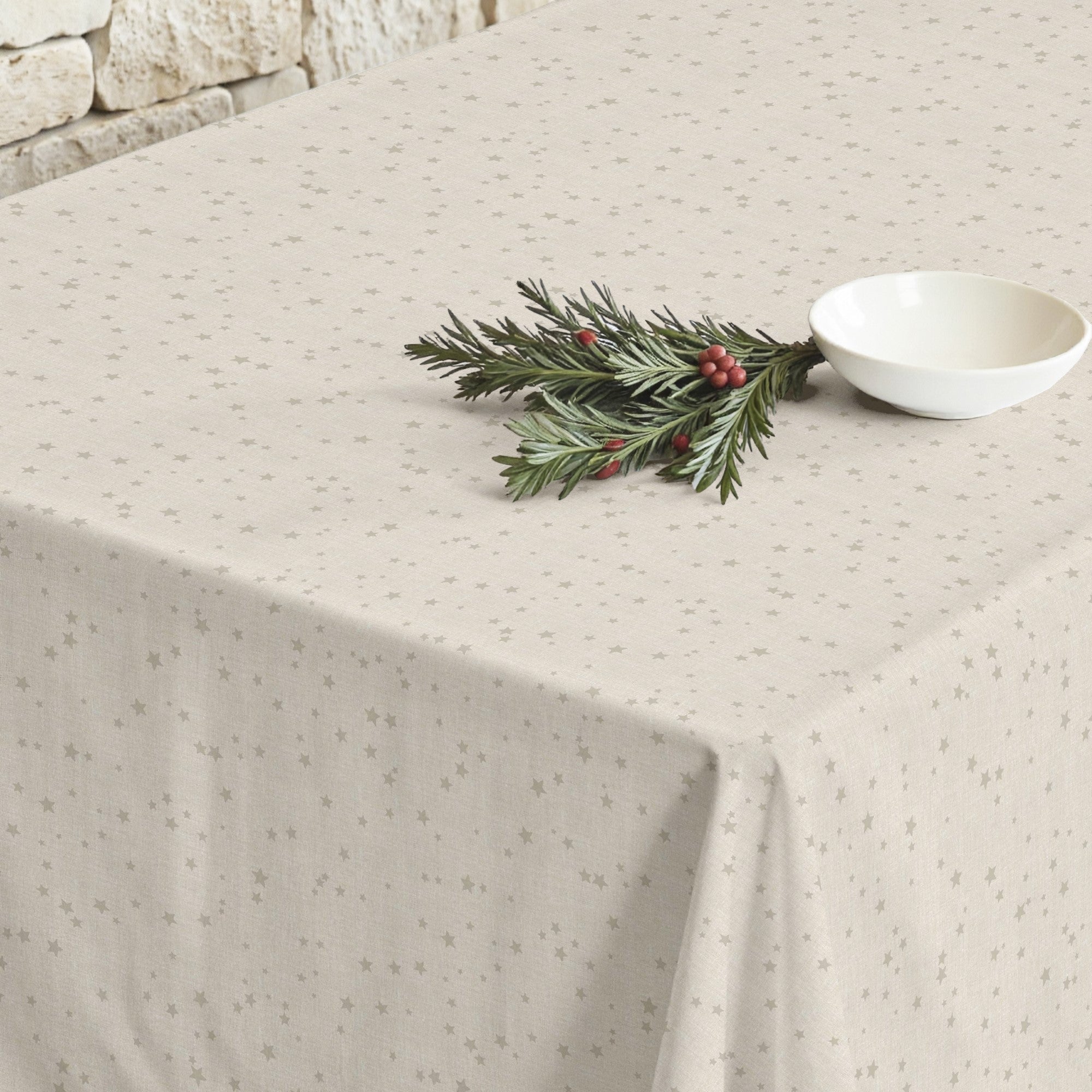 Mantel antimanchas Merry Christmas 23-100