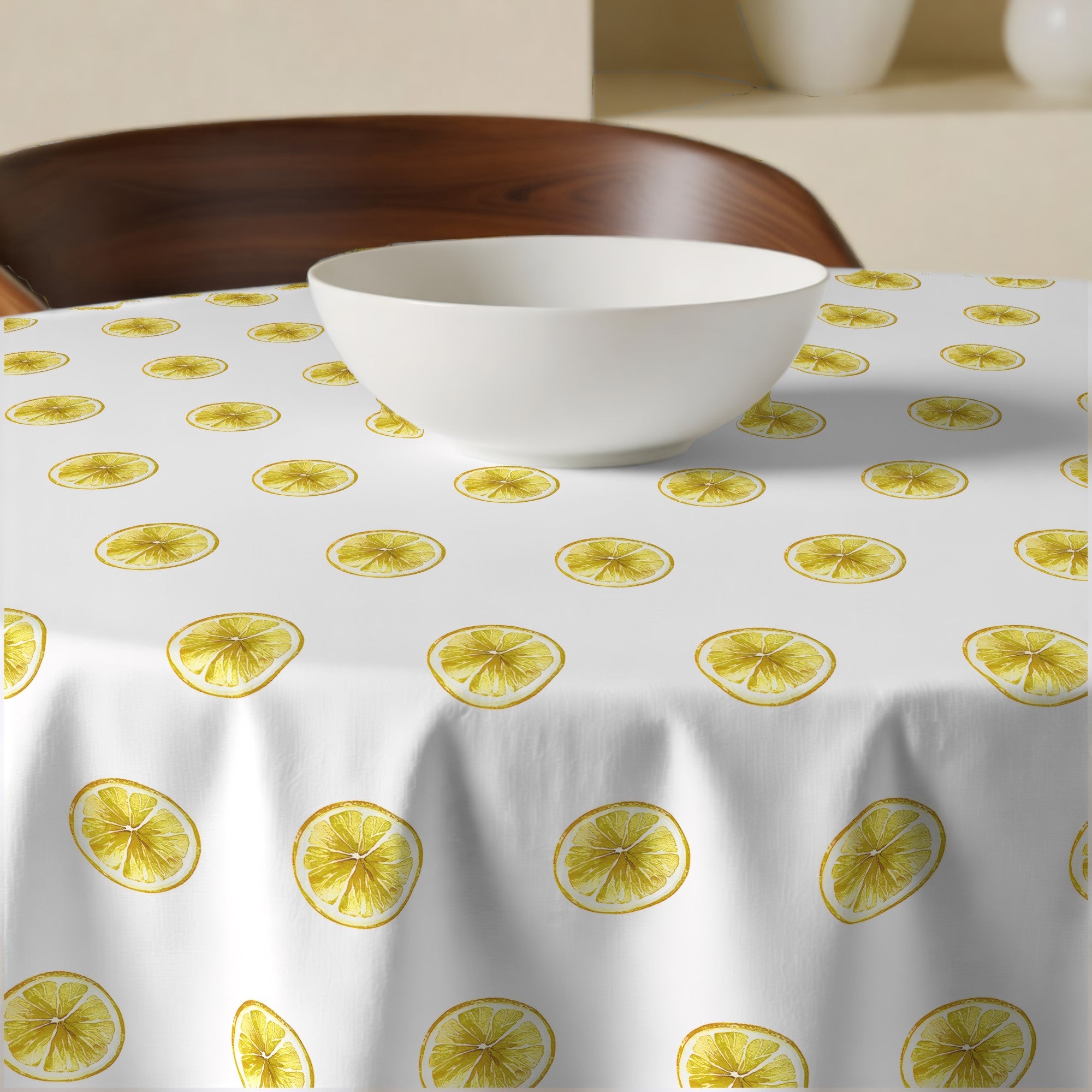 Mantel redondo antimanchas Mateo