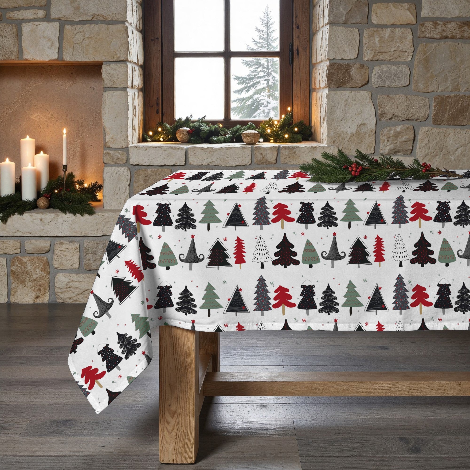 Mantel antimanchas XL Merry Christmas 14