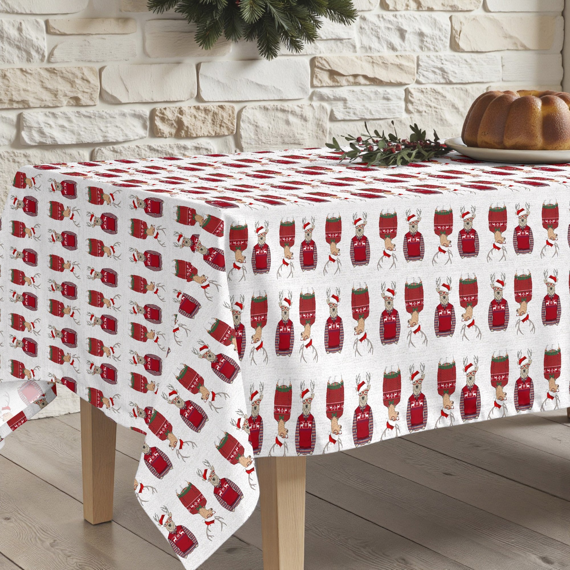 Mantel antimanchas Merry Christmas 15
