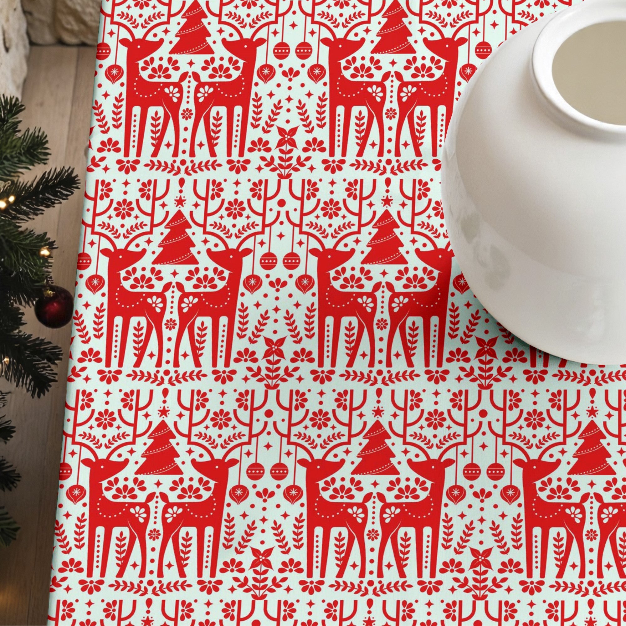 Mantel antimanchas Merry Christmas 21
