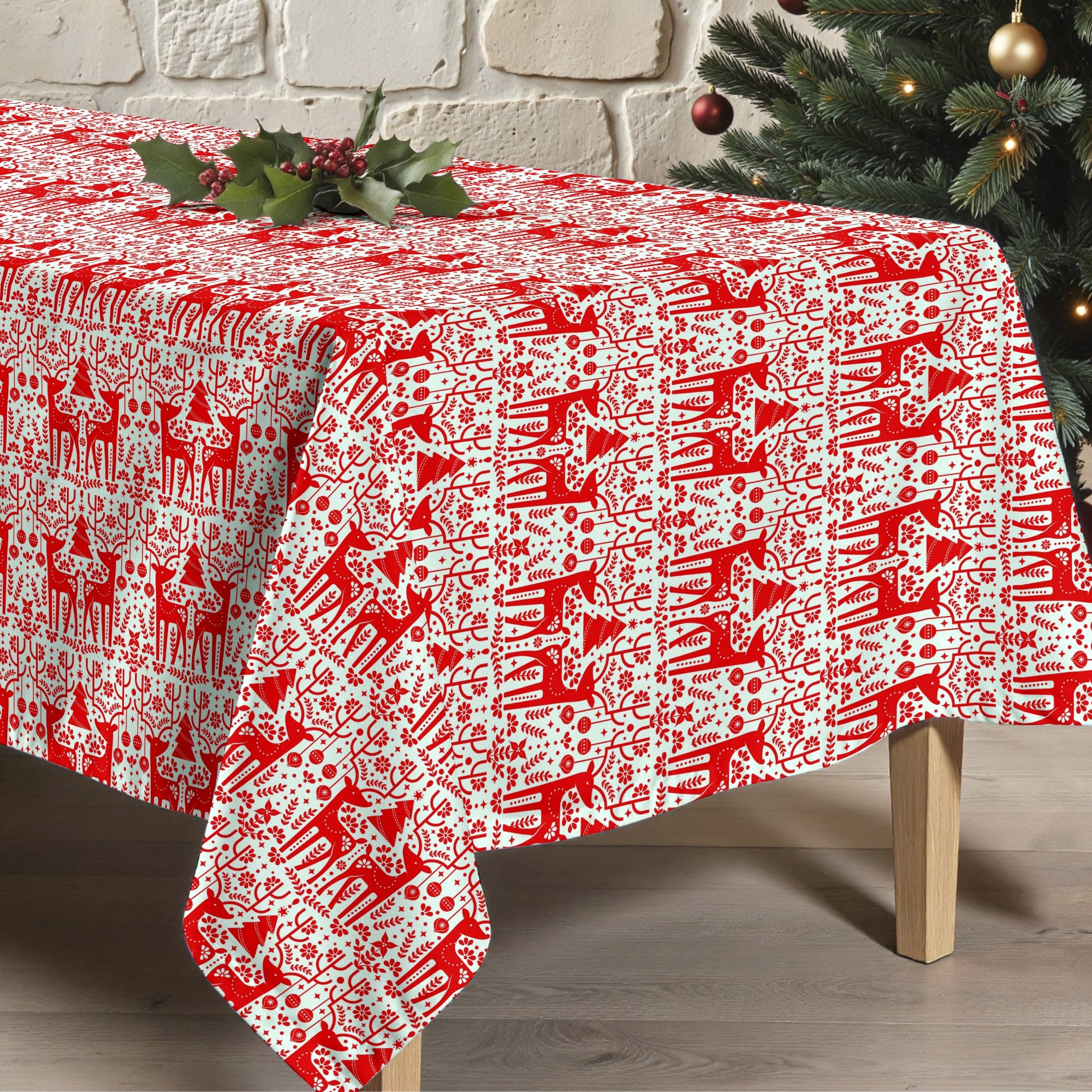 Mantel antimanchas Merry Christmas 21