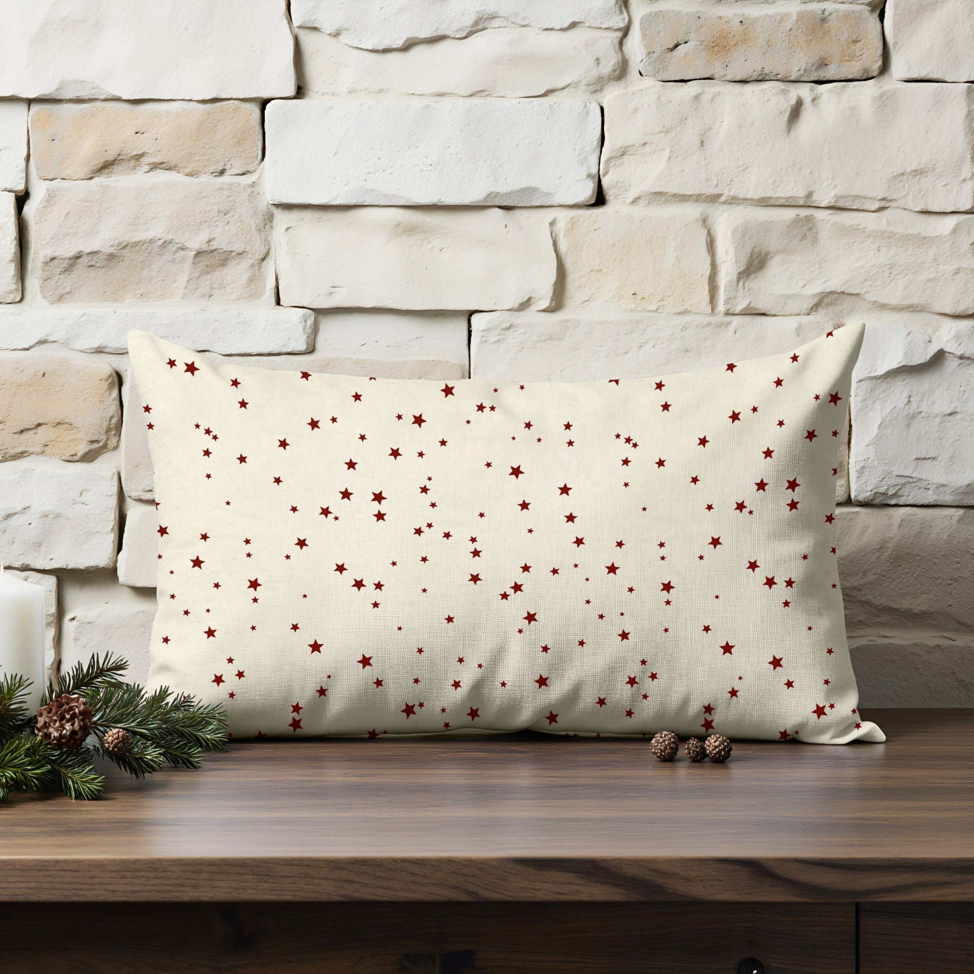 Funda de cojín 100% algodón Merry Christmas 23-101 30x50 cm