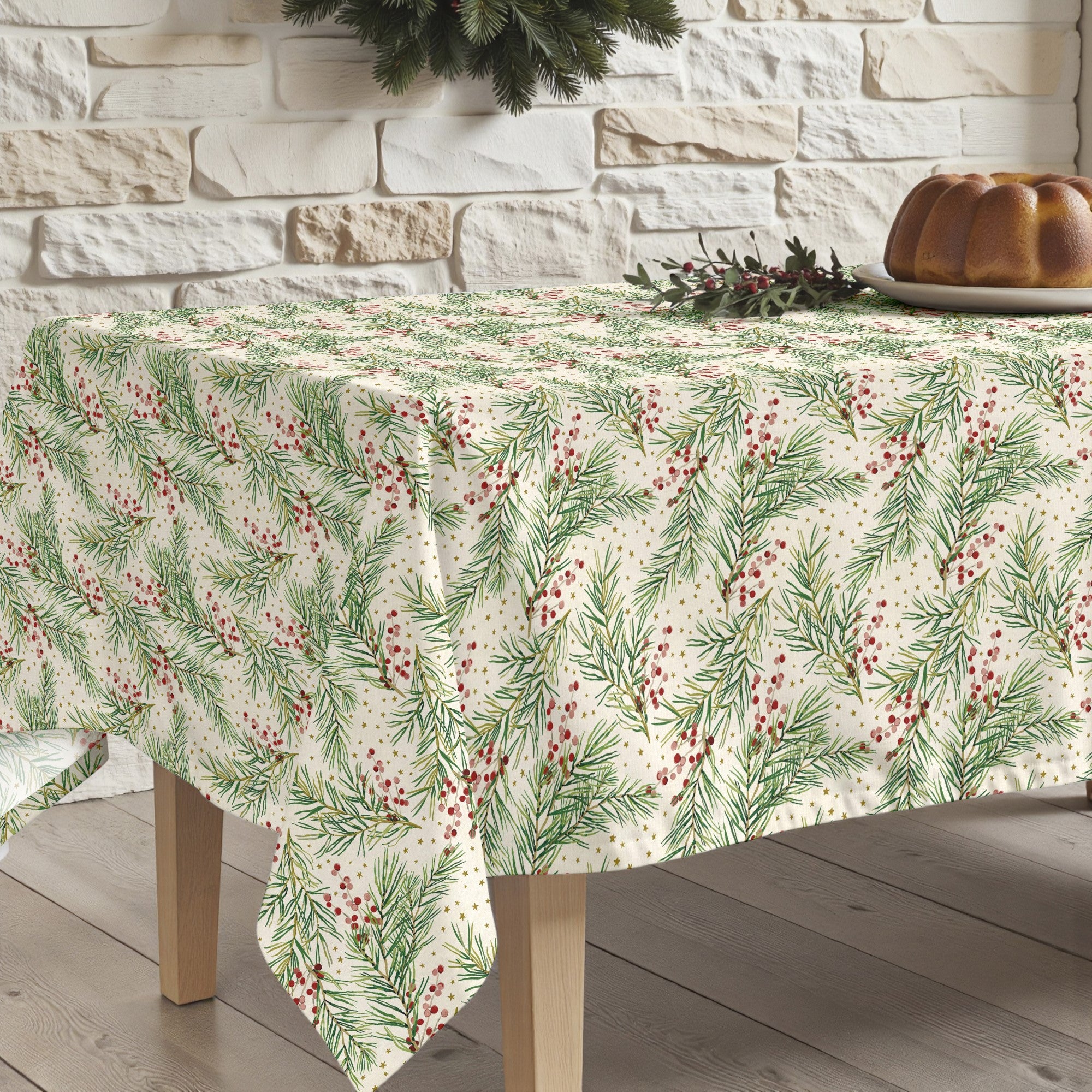 Mantel antimanchas Merry Christmas 30