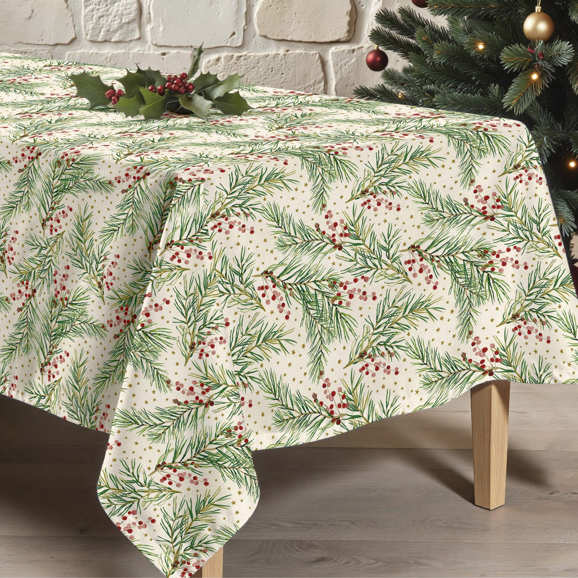 Mantel antimanchas Merry Christmas 30